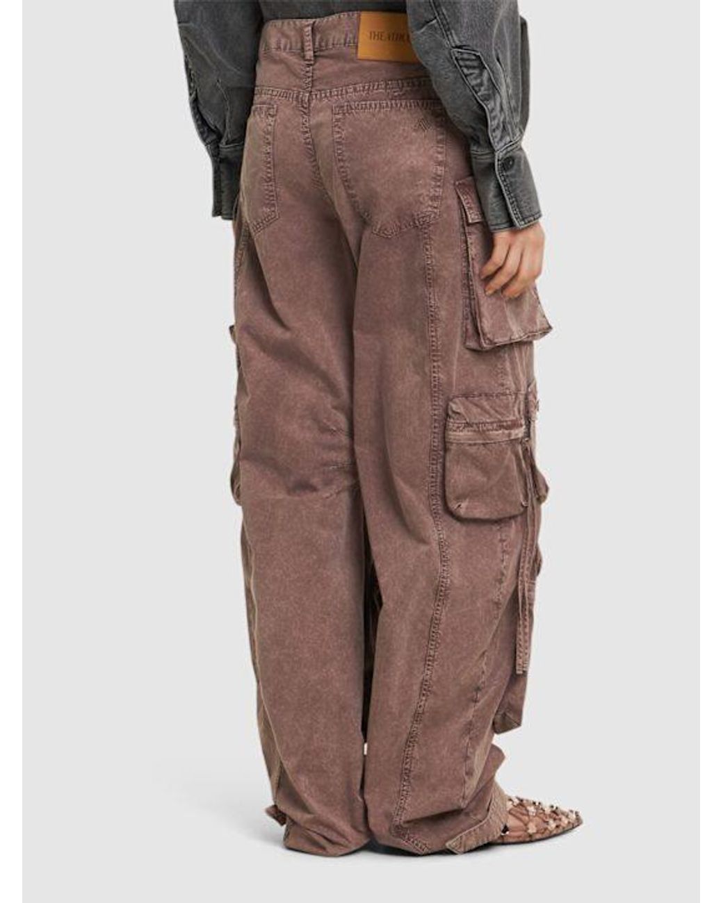 The Attico Brown Belt-Loop Jeans