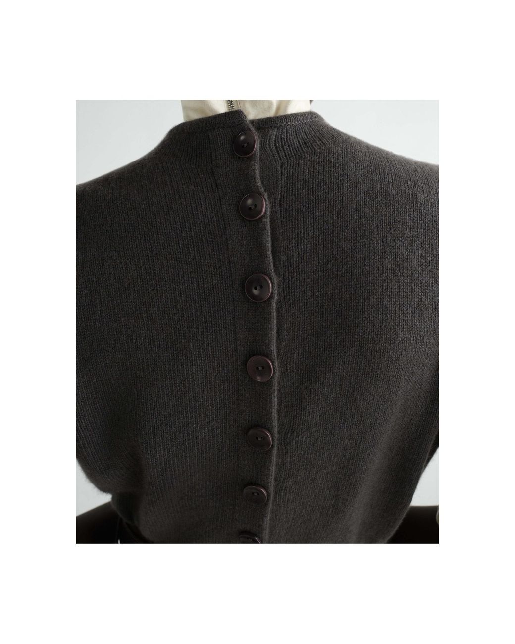 Lemaire Gray Reversible Buttoned Sweater