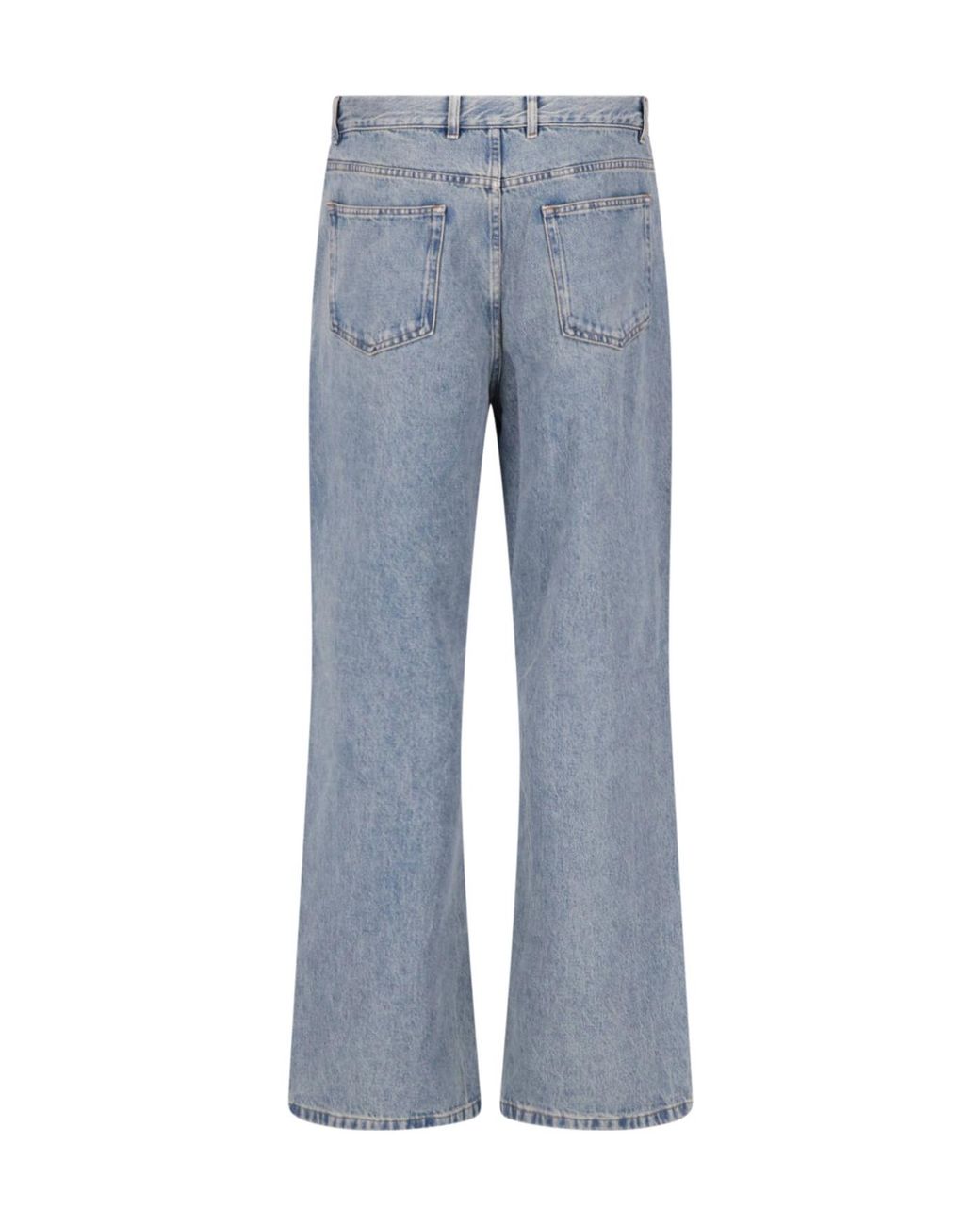 A.P.C. Blue High-Rise Straight-Leg Jeans for men