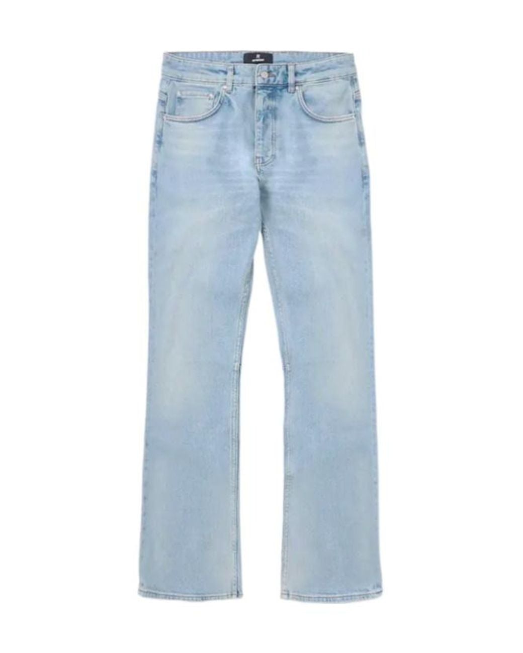 Represent Blue Vintage Wash Straight-Leg Jeans for men