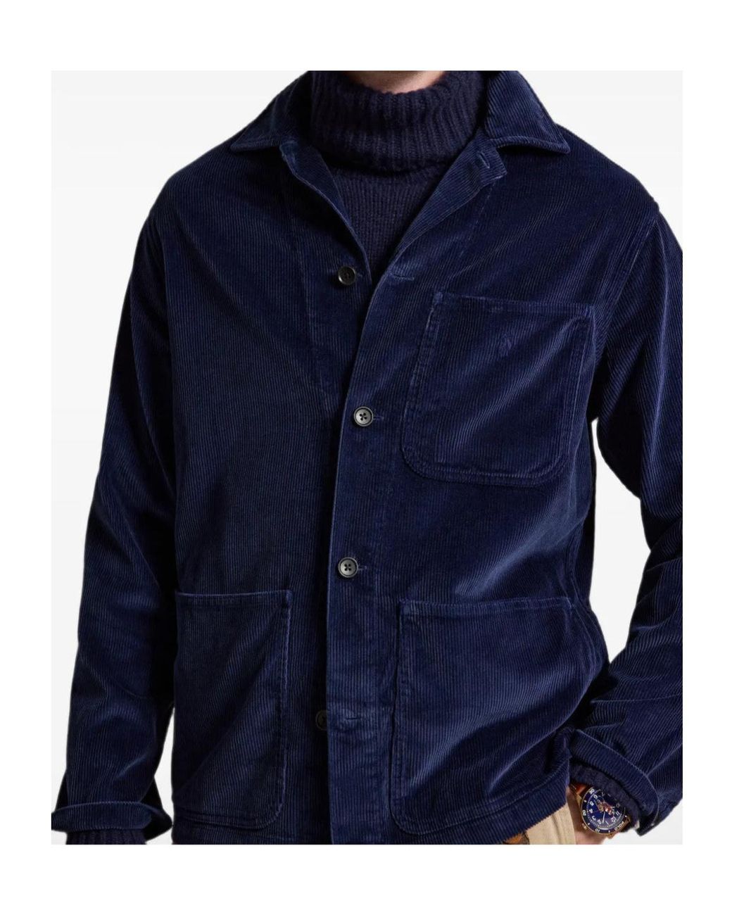 Polo Ralph Lauren Blue Long-Sleeved Shirt for men