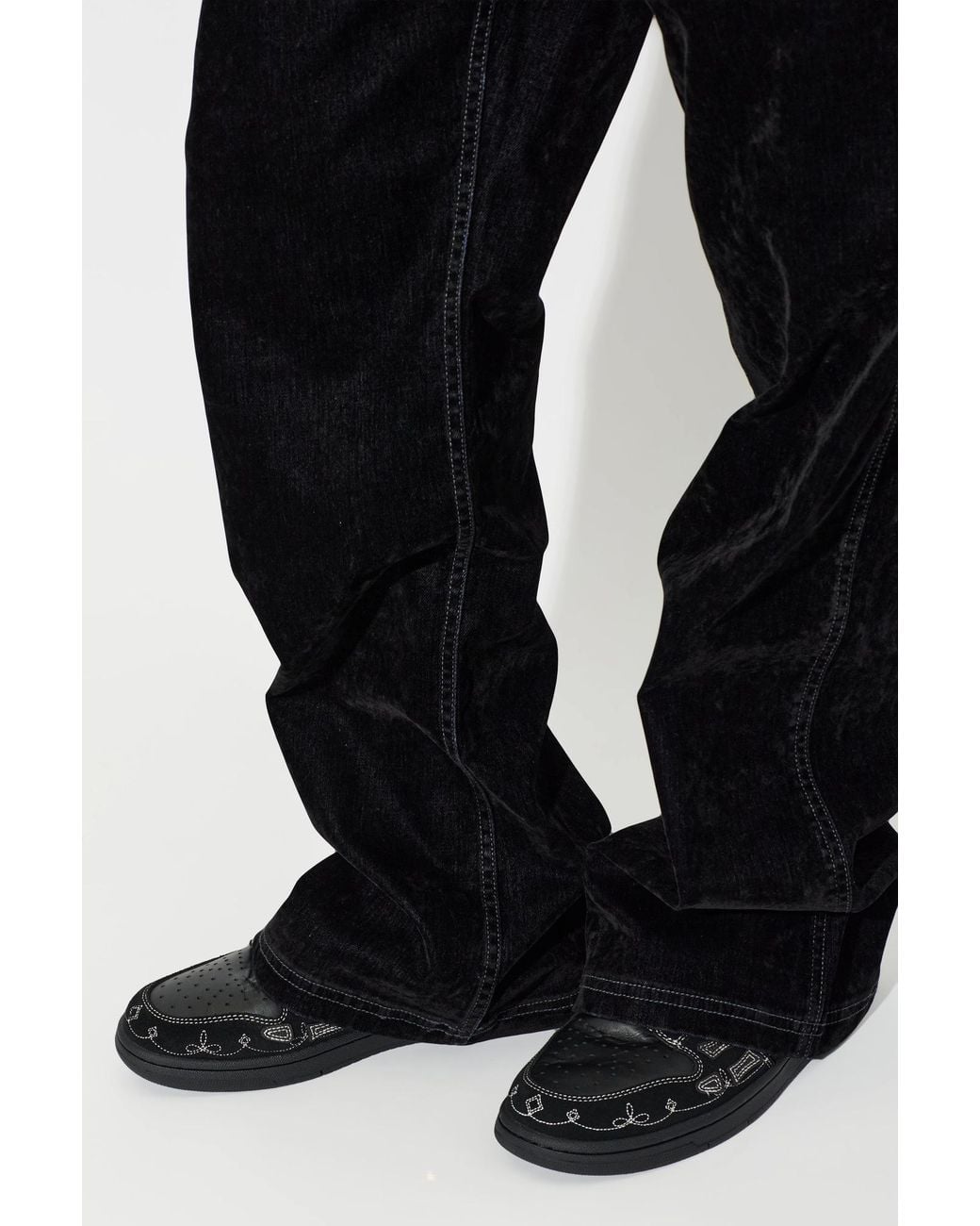 Amiri Black Sports Shoes 'Western Skel Top Low' for men