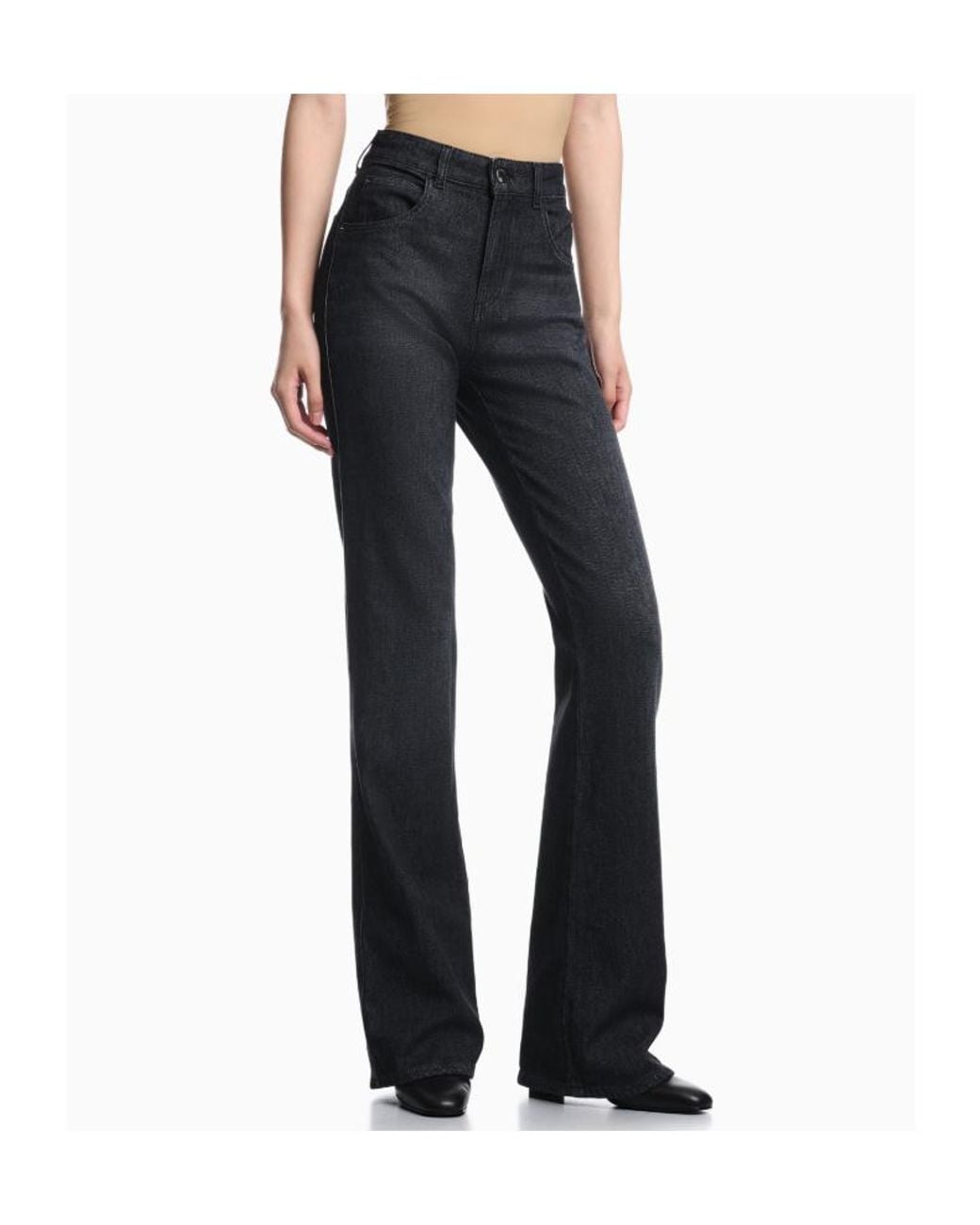 Emporio Armani Blue Logo-Plaque 5-Pocket Jeans