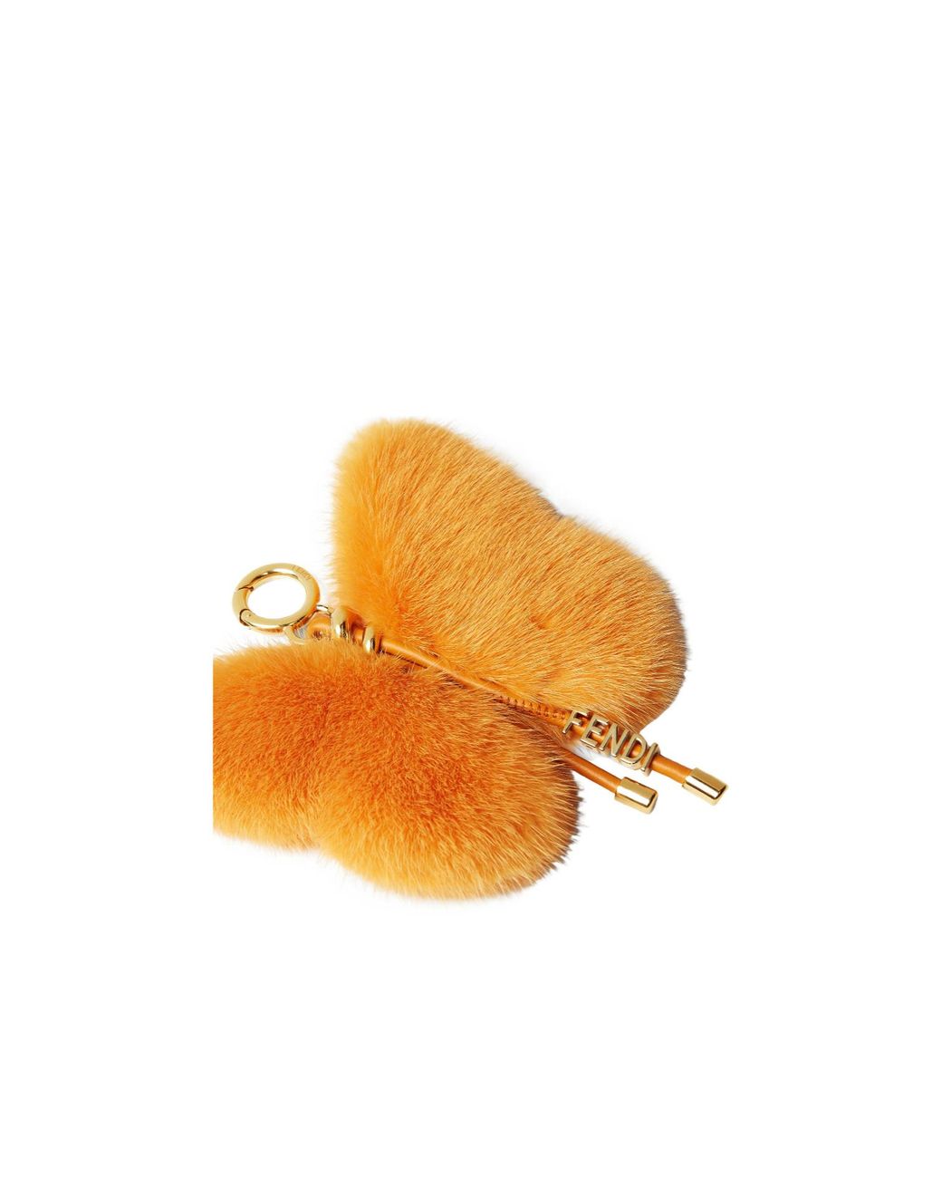 Fendi Orange Butterfly Pendant
