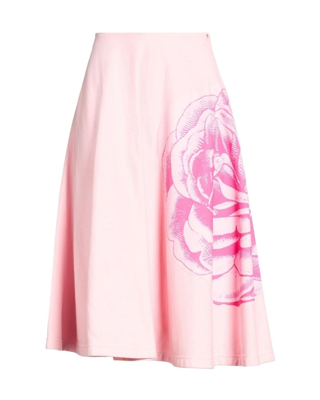 Marni Pink Printed A-Line Skirt