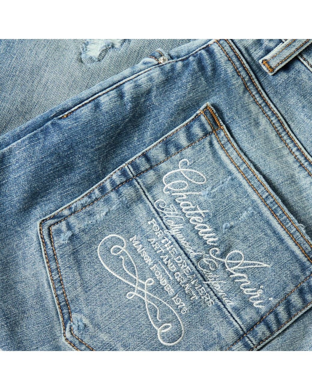 Amiri Blue Slim-Fit Jeans for men