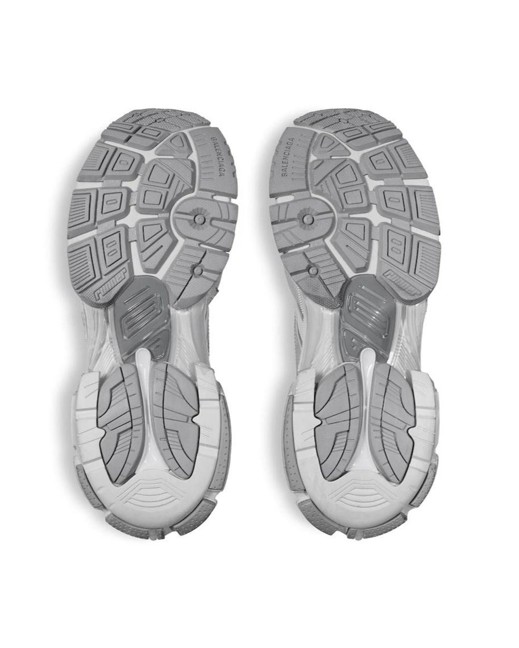 Balenciaga White Runner 2.0 Lace-Up Sneakers