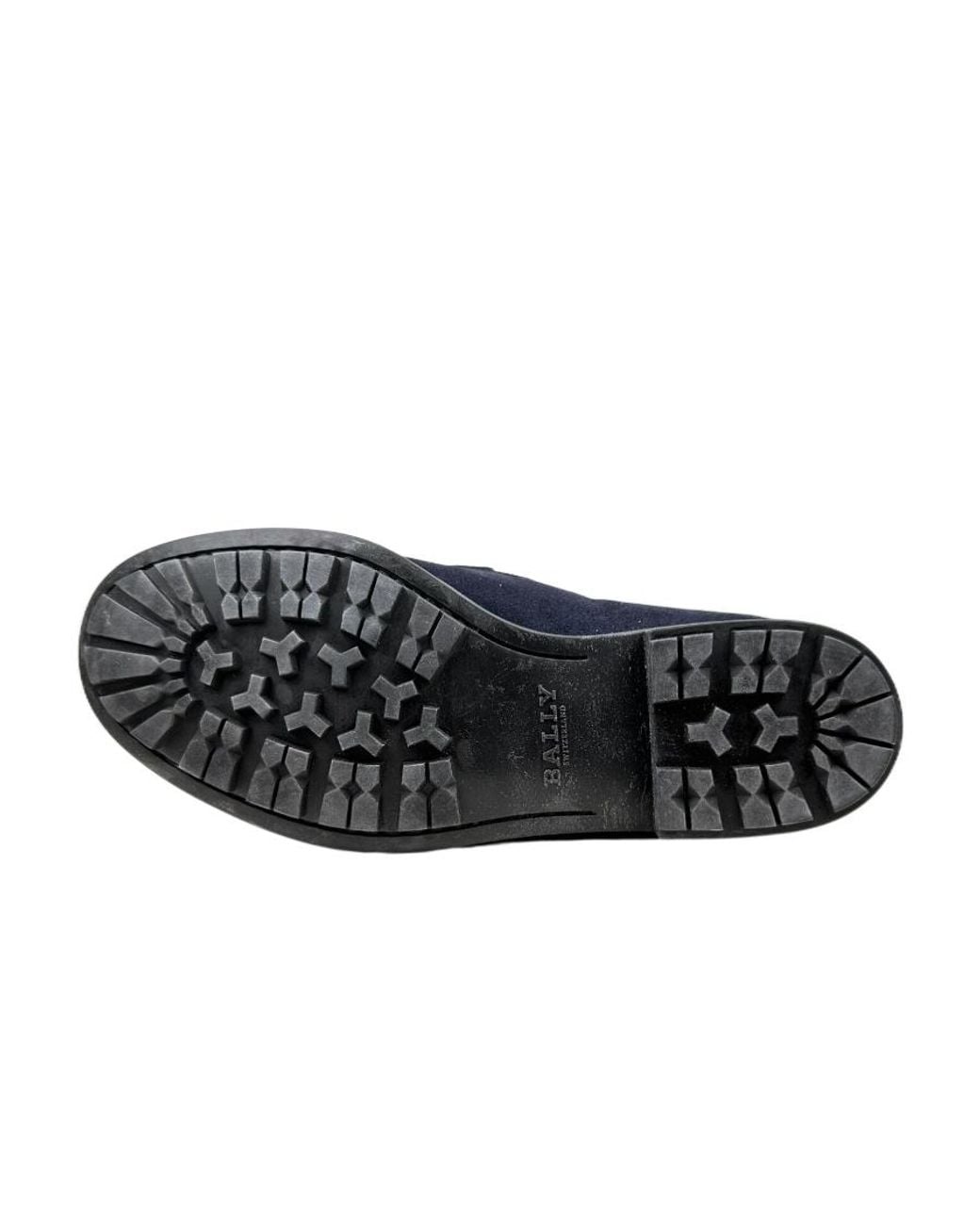 Bally Blue Logo Business Casual Shoes for men