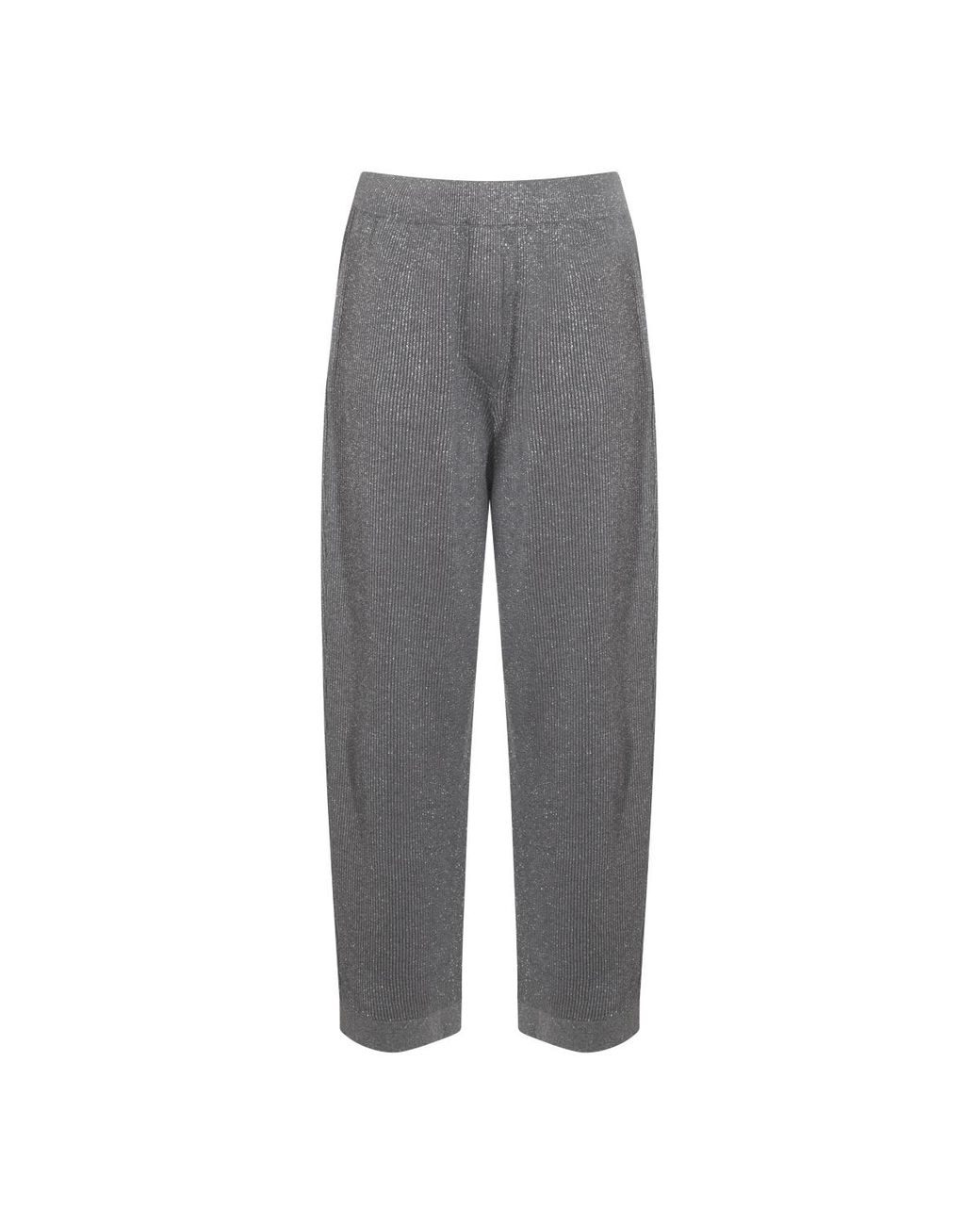 Brunello Cucinelli Gray Straight Trousers