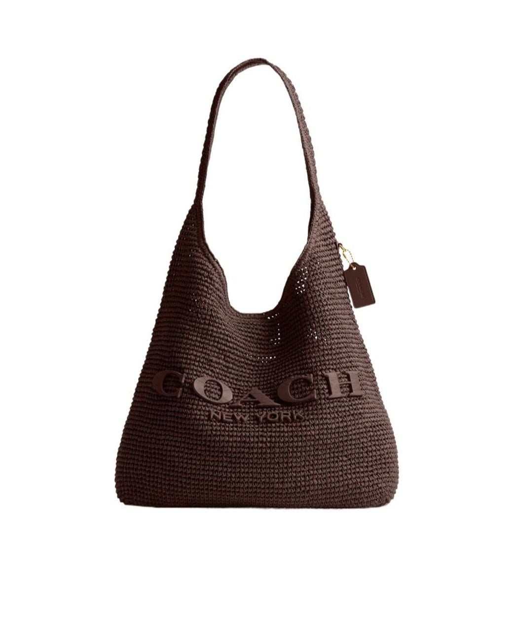 COACH Brown Brooklyn 39 Shoulder Bag