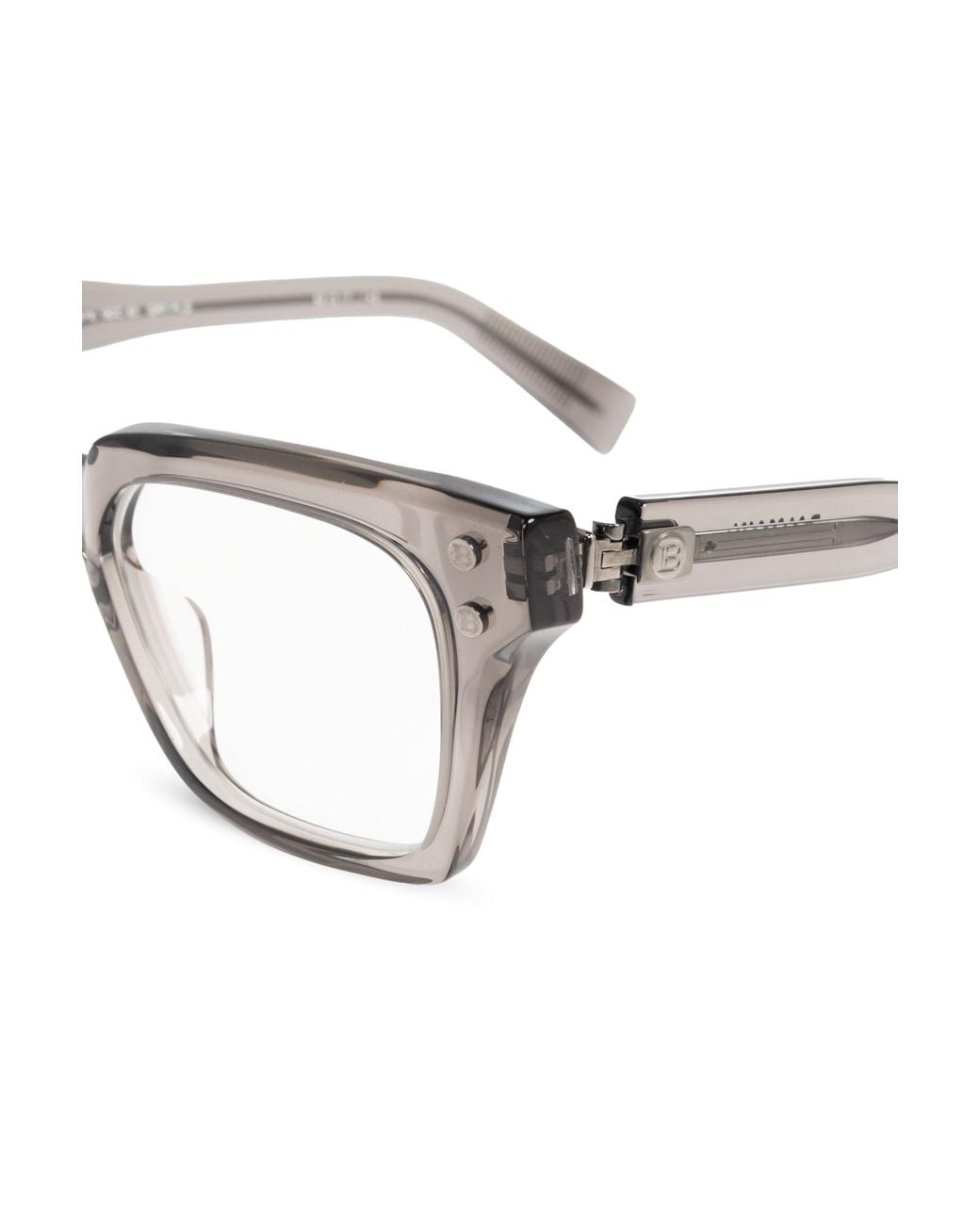 Balmain White Full Frame Plain Mirror for men