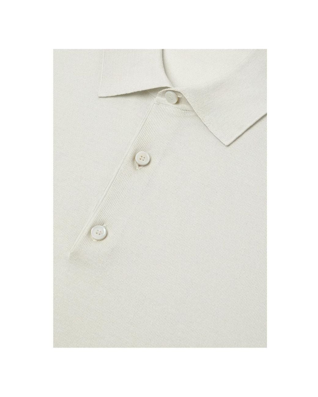 Loro Piana White Polo Shirt for men