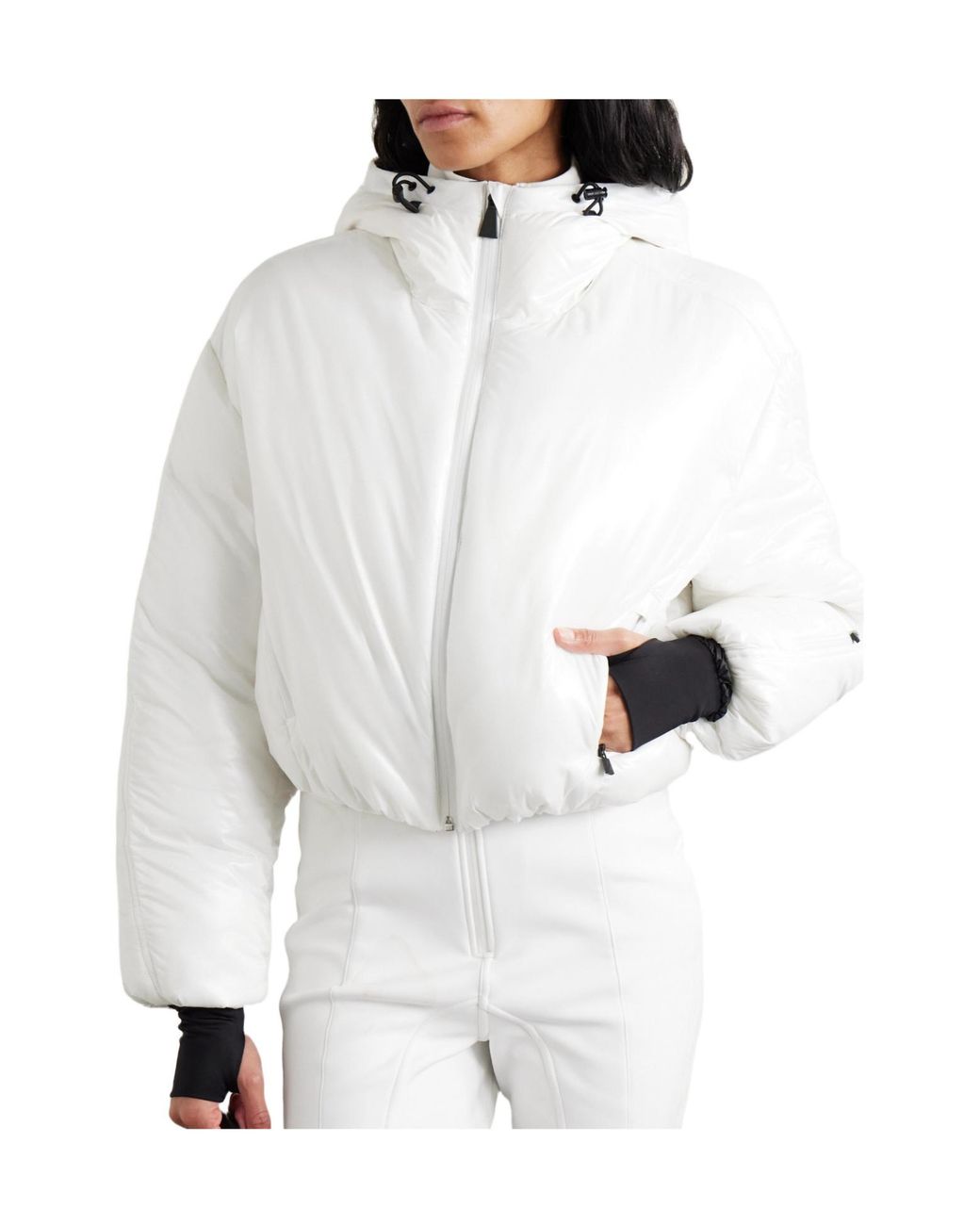 Aztech Mountain White Nuke Hooded Ski Jacket