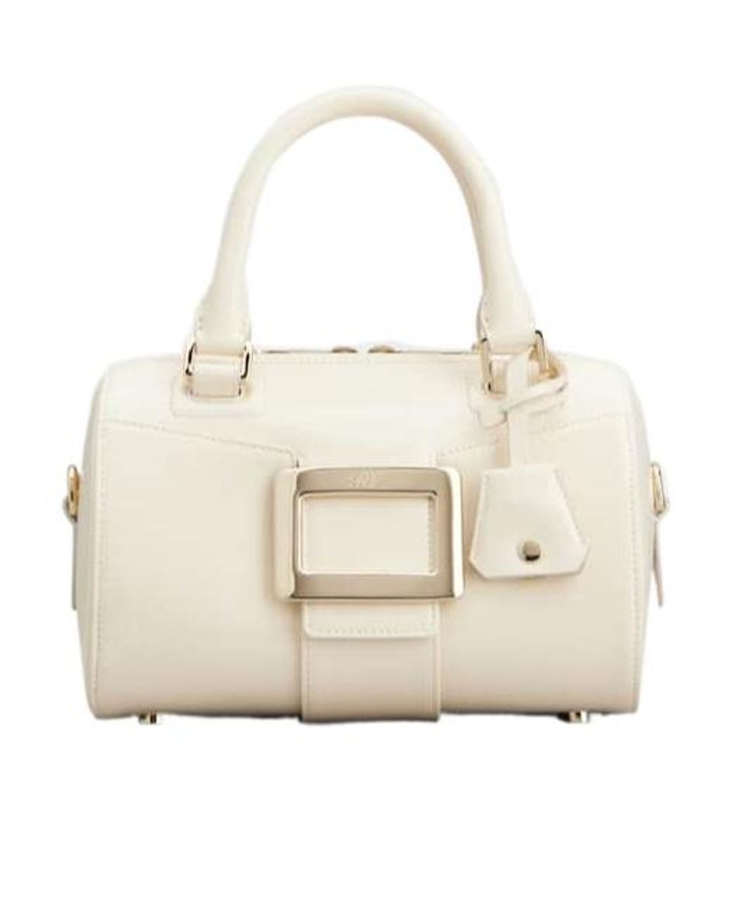 トートバッグ Roger Vivier BELLE VIVIER BOWLING MINI Roger Vivier Belle Vivier Mini Bag in Natural | Lyst