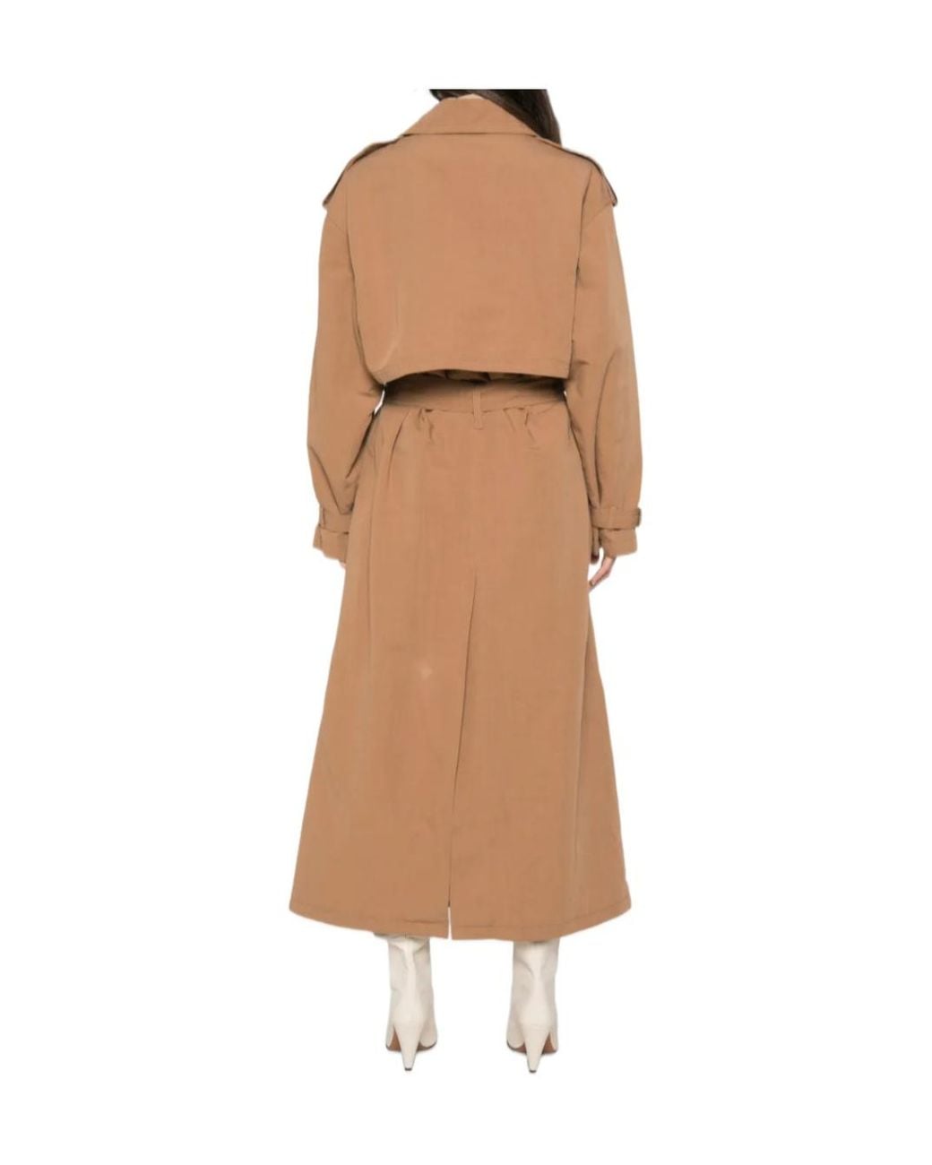 Isabel Marant Brown Violette Double-Breasted Trench Coat