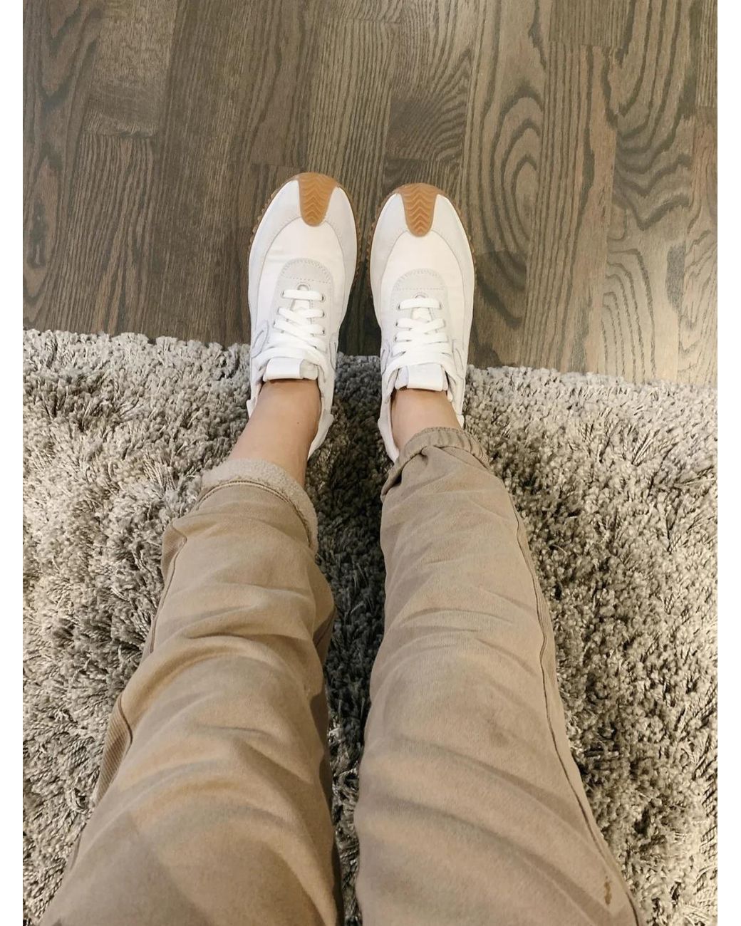 Loewe White Flow Runner Lace-Up Sneakers