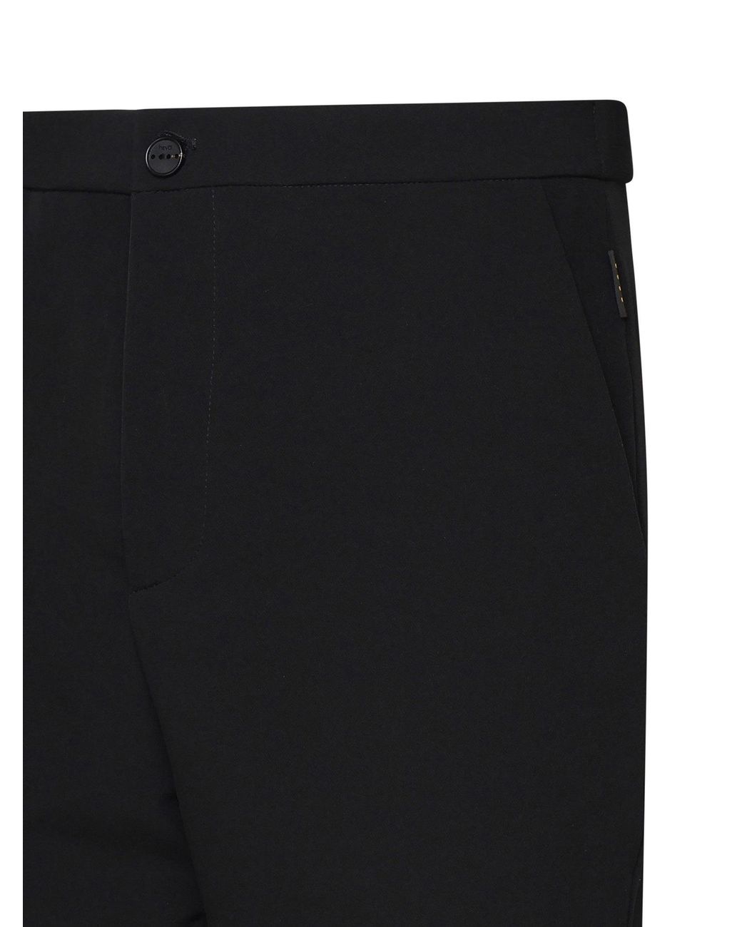 Hevò Black Torrechianca Zip-Closure Pants for men