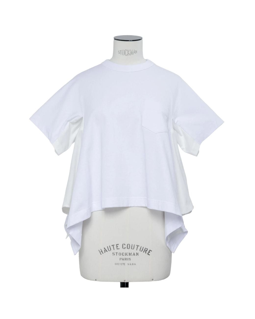 Sacai White Cotton T-Shirt