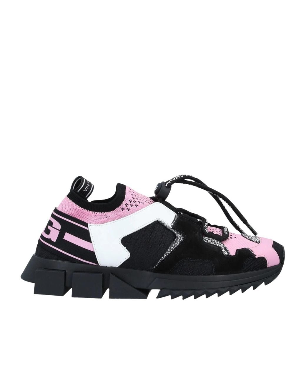 Dolce & Gabbana Black Color Block Sneakers
