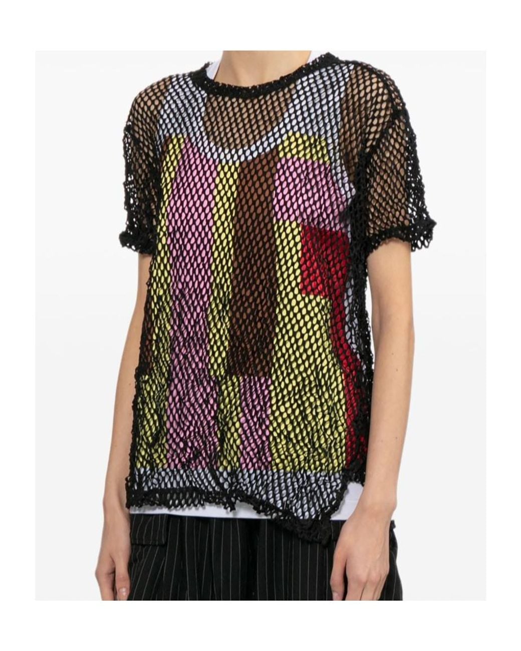 Comme des Garçons Black Comme Des Garçons Comme Des Garçons Meshed T-Shirt