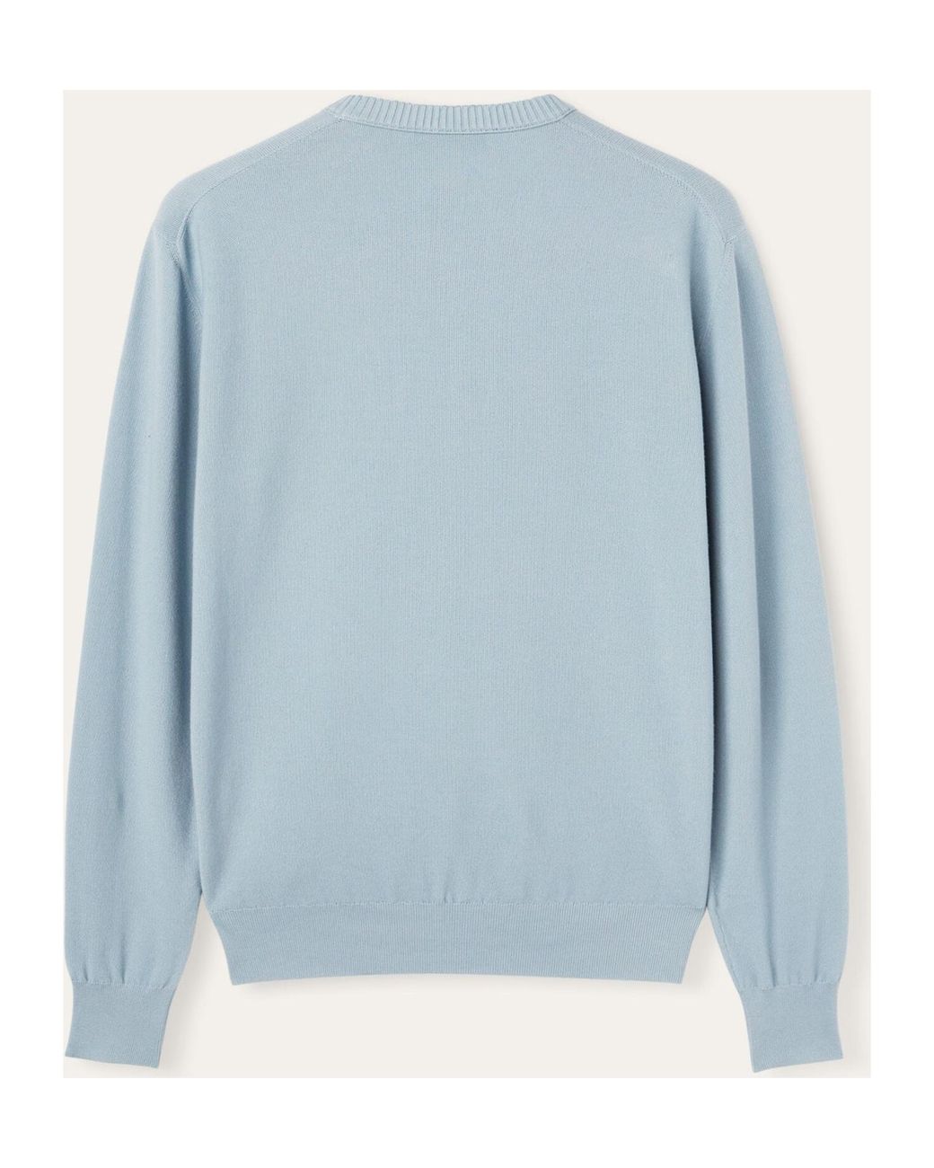 Loro Piana Blue Round Neck Sweater for men