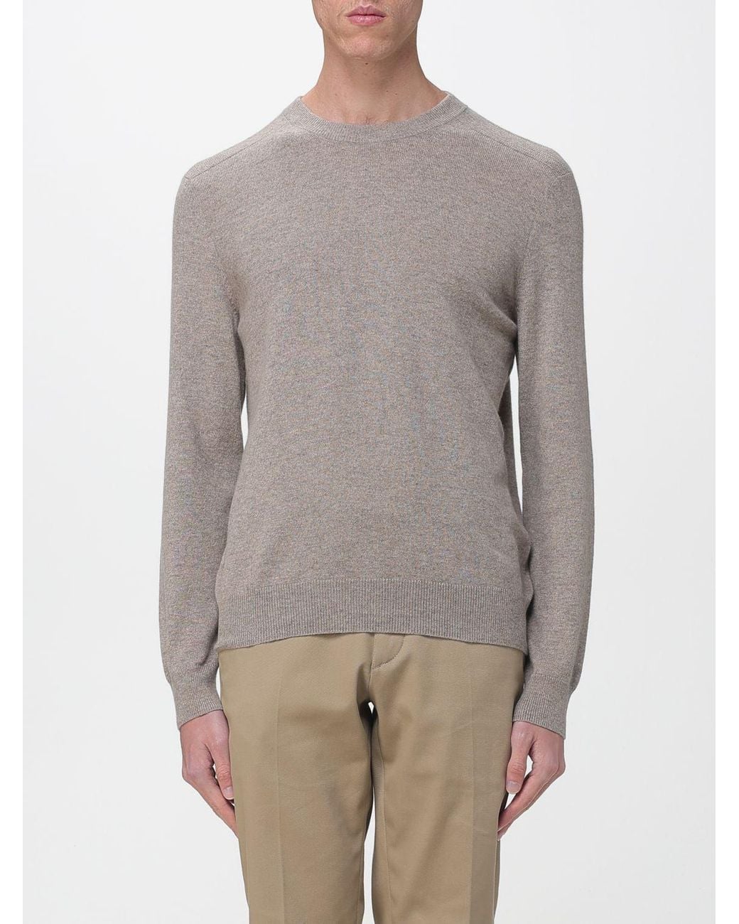 Brioni Natural Cashmere Jumper for men