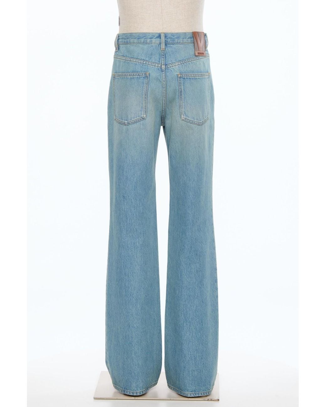 Valentino Blue Button Detailed Regular Fit Jeans for men