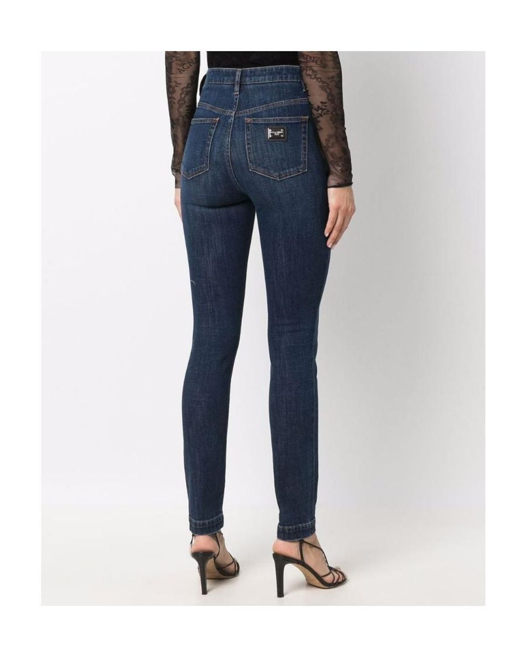 Dolce & Gabbana Blue Audrey Skinny Jeans