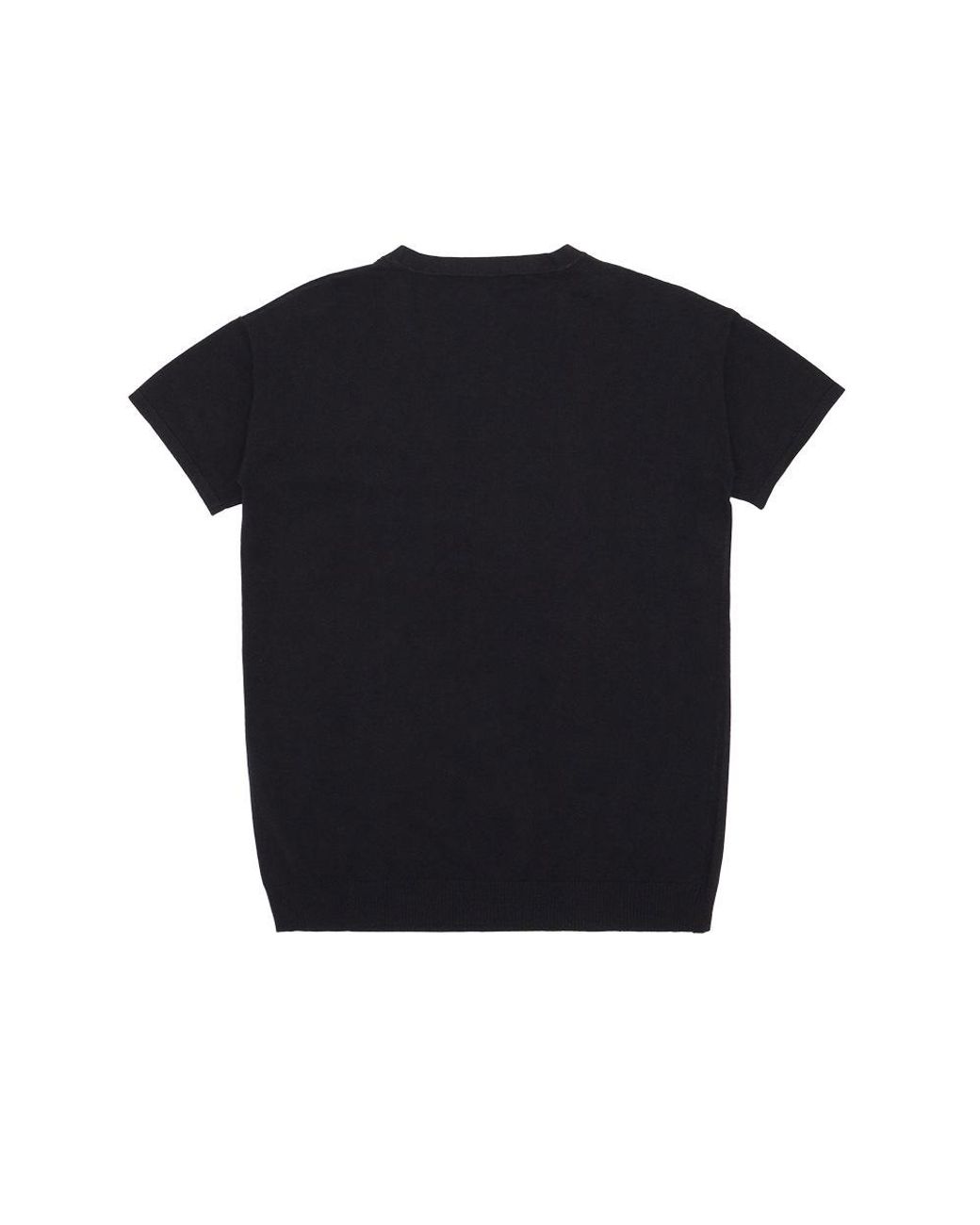 Weekend by Maxmara Black Round-Neck Short-Sleeved Pullover