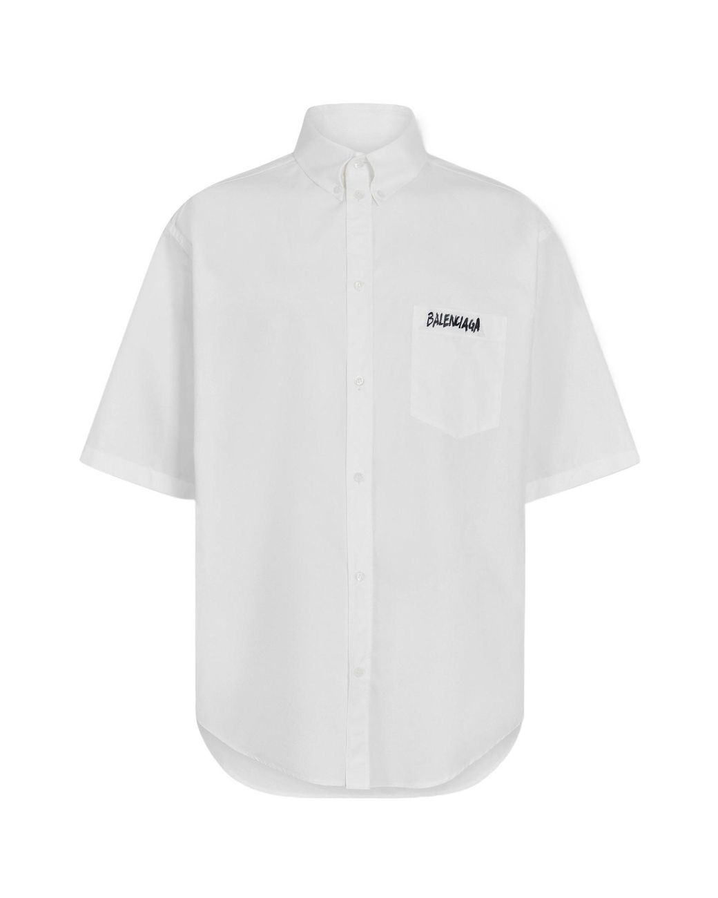 Balenciaga White Logo Shirt for men