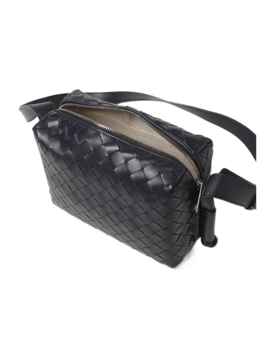 Bottega Veneta Black Loop Camera Shoulder Bag for men