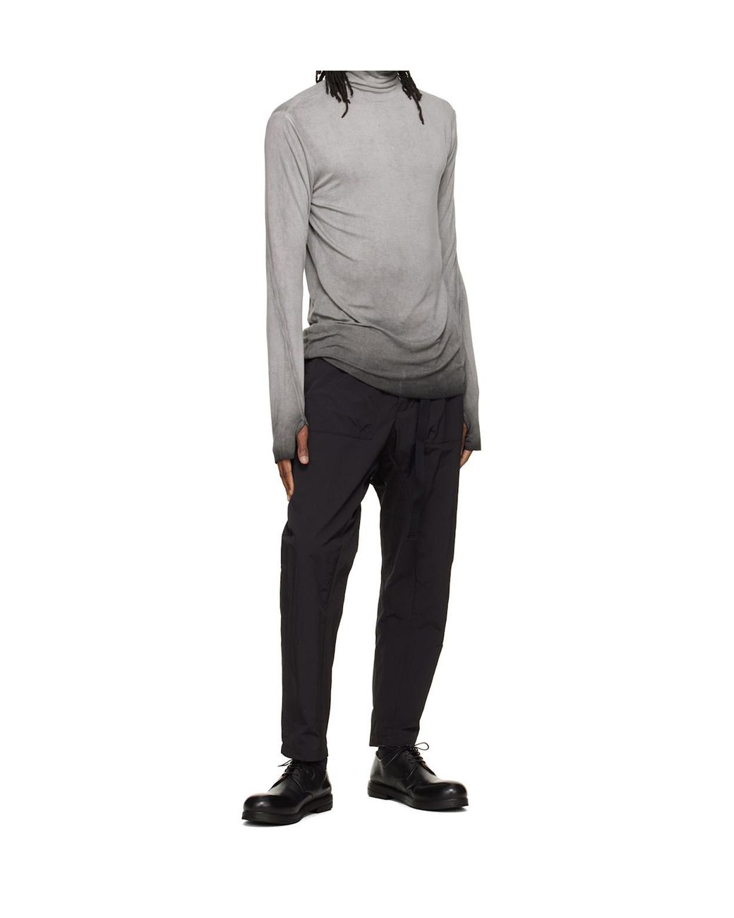 Thom Krom Gray Slim Turtleneck Sweater for men