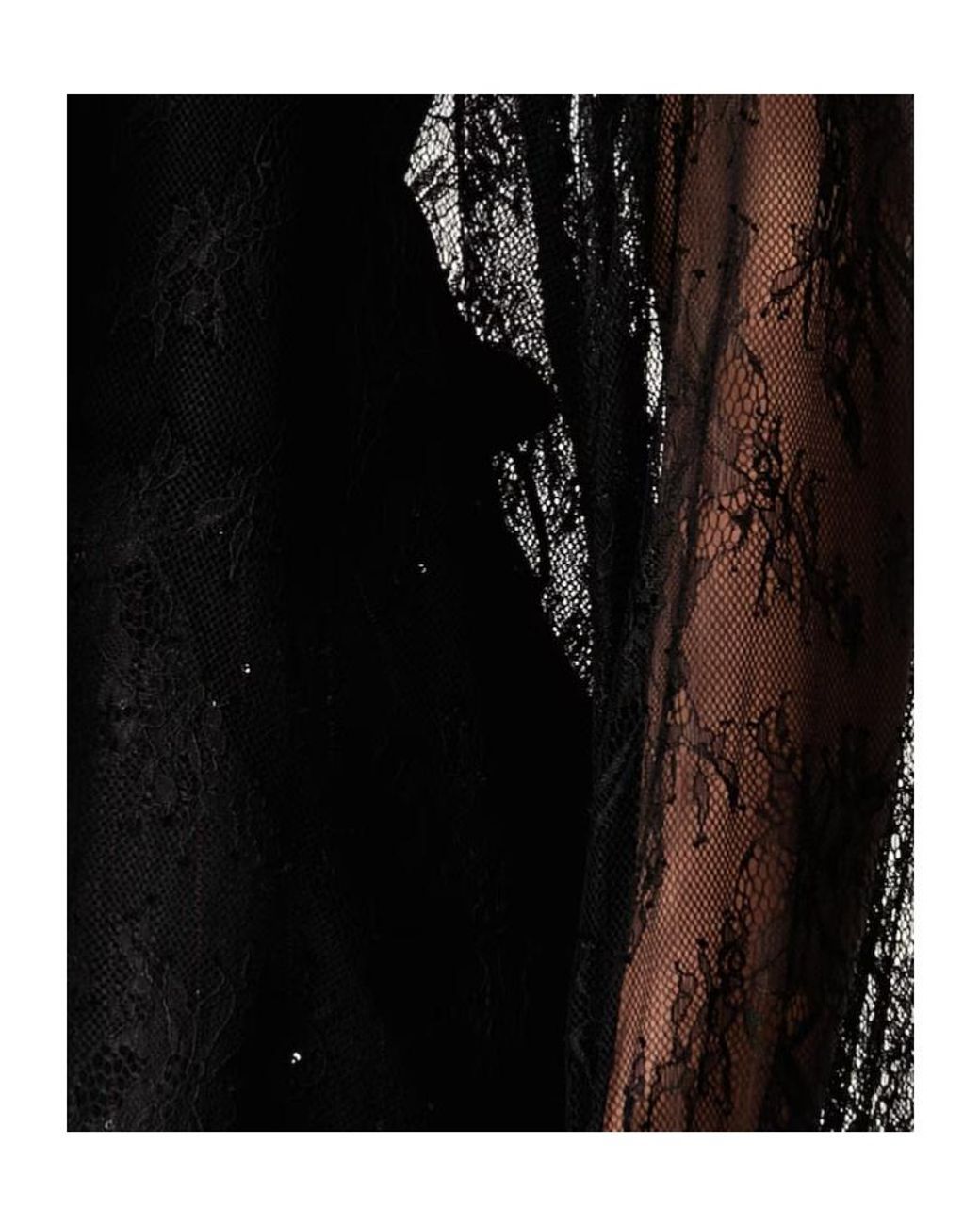 ERMANNO FIRENZE Black Lace Shirt With Ties