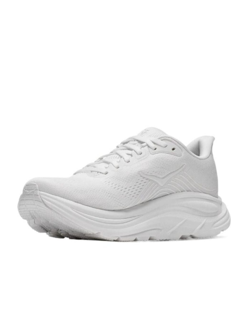 Hoka One One White Clifton 11 Running Shoes