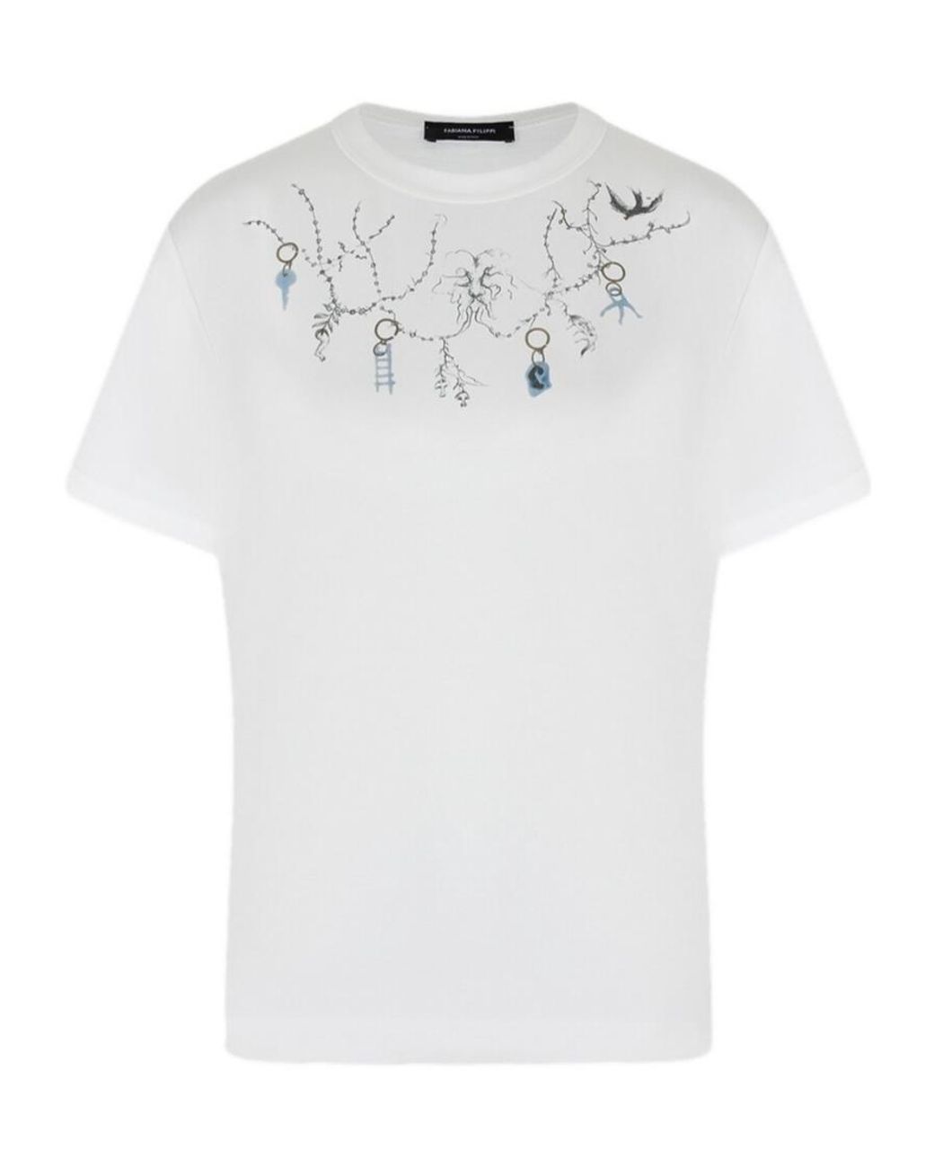 Fabiana Filippi White Short-Sleeved T-Shirt
