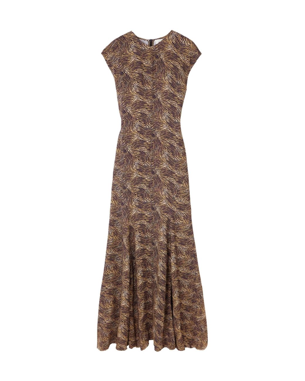 TOVE Brown Vanja Zebra Print Dress