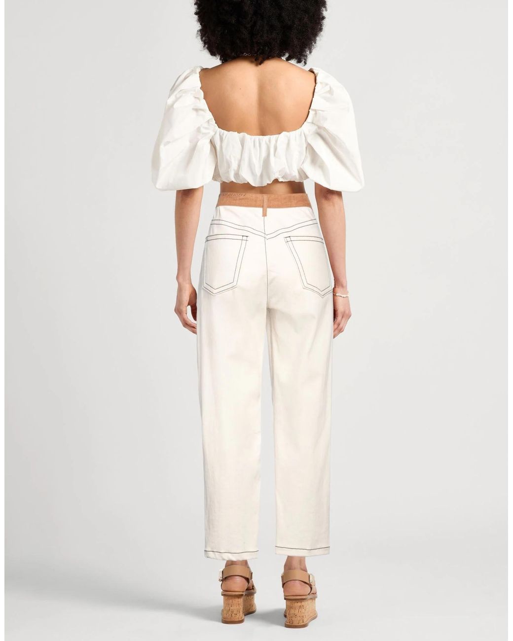 Marni Natural Pockets Tapered Jeans