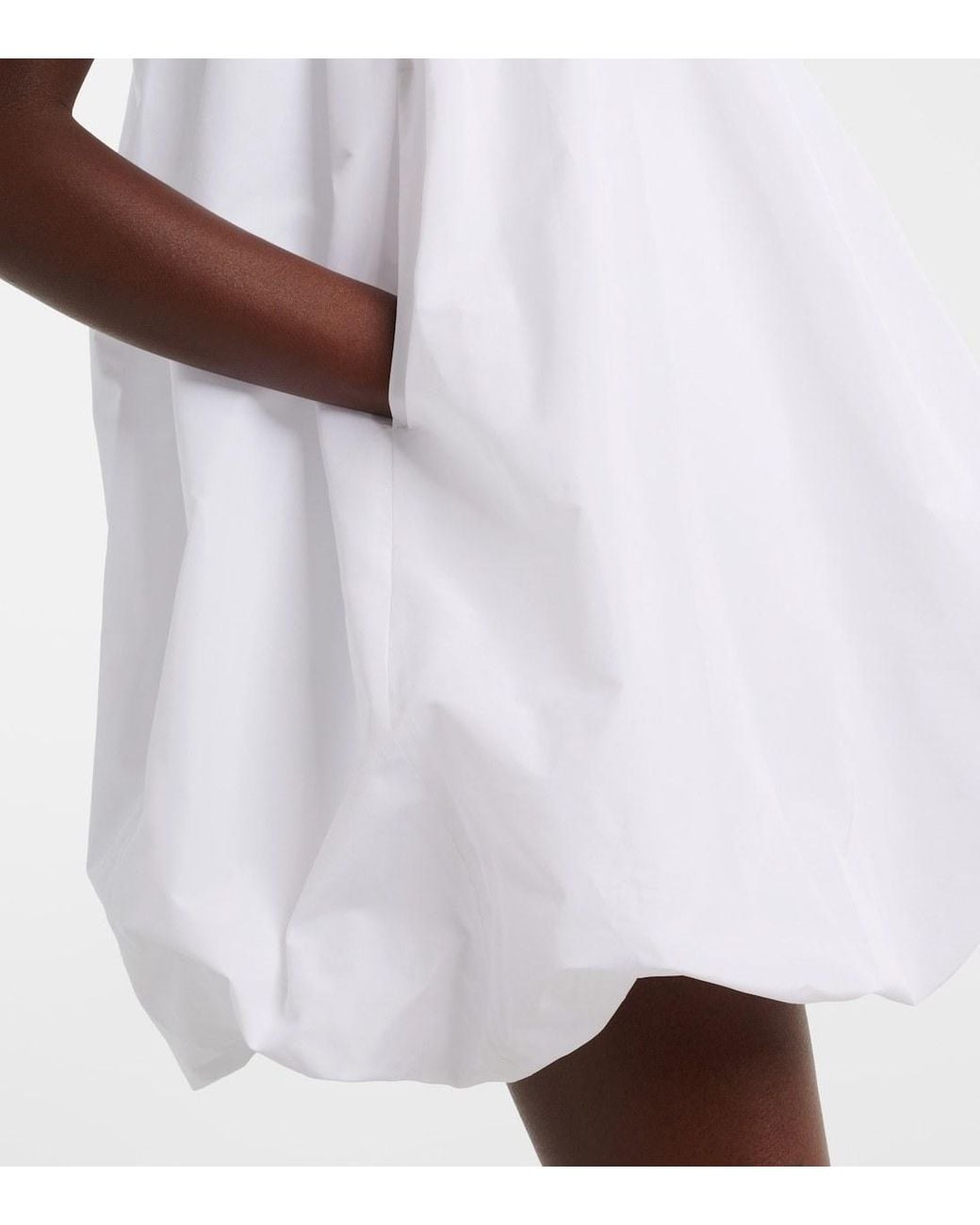 Patou White Strapless Minidress