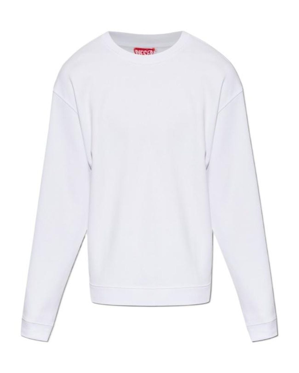 DIESEL White S Norm Aa 5 Crew Neck Sweatshirt for men