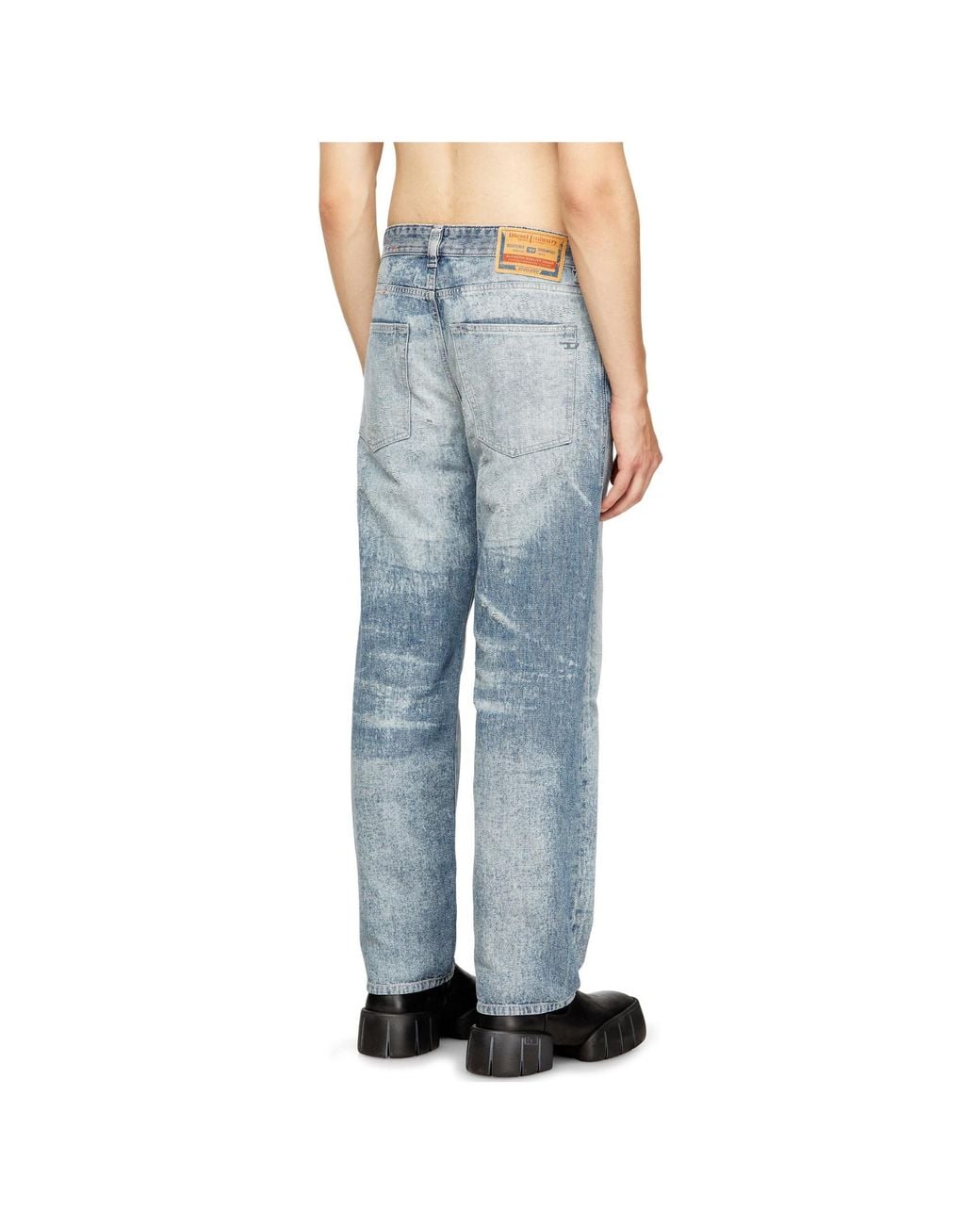 DIESEL Blue 2024 D-Macs Straight-Leg Jeans for men