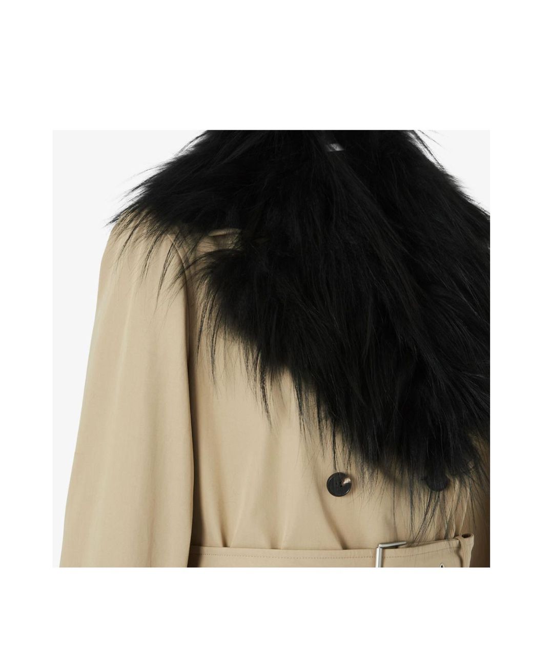 Fendi Natural Cotton Trench Coat