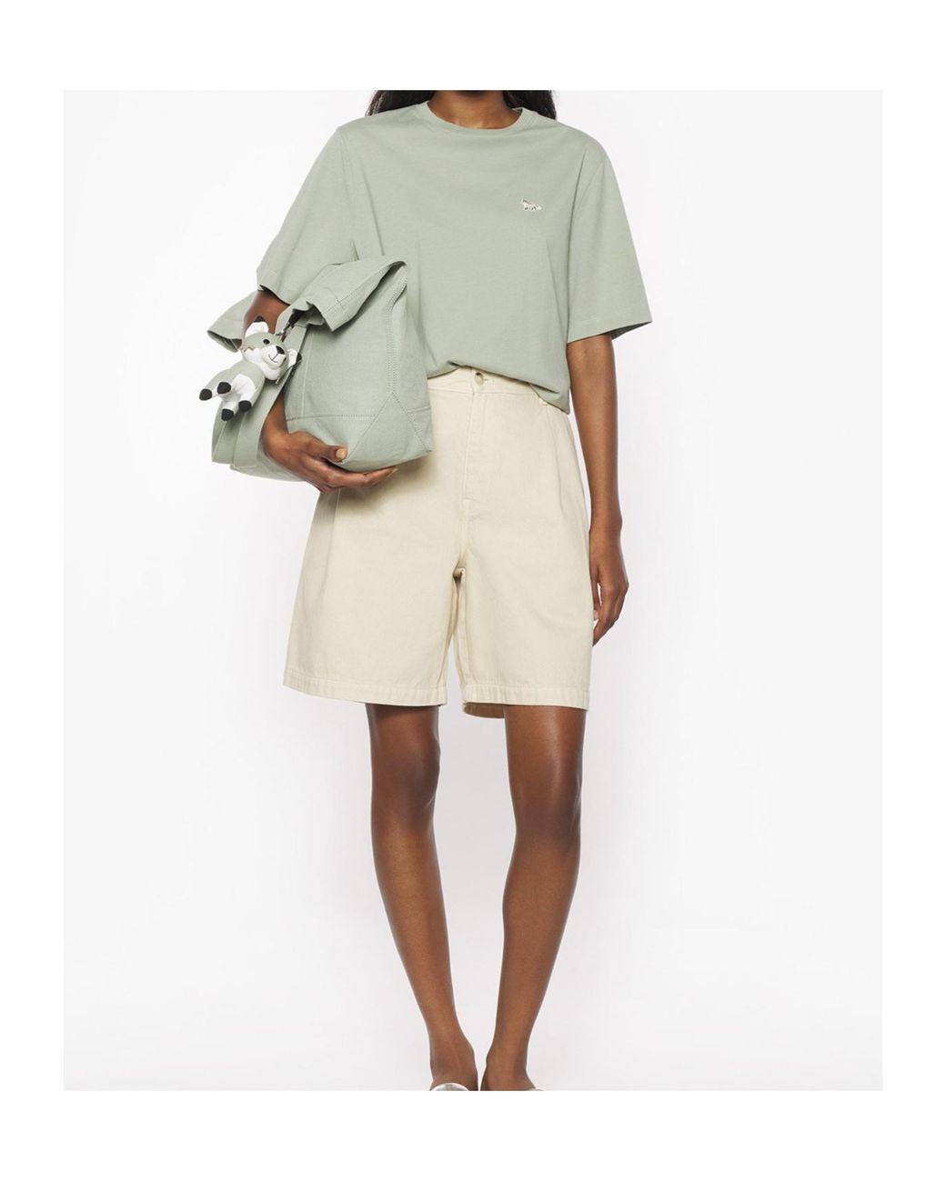 Maison Kitsuné Green Baby Fox Patch Comfort Tee-Shirt