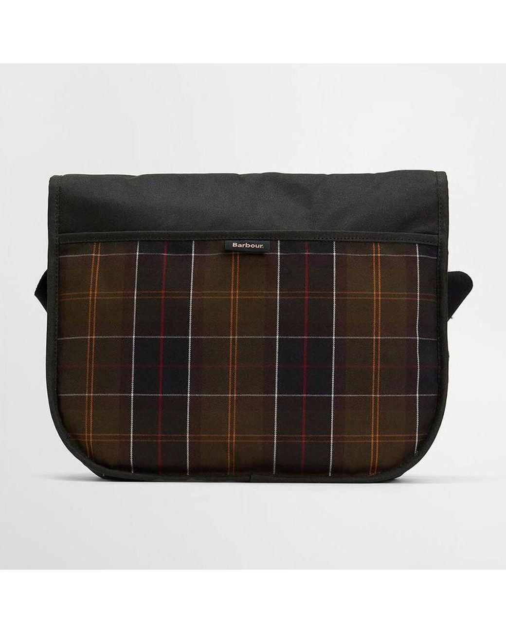 Barbour Black Logo-Patch Messenger Bag for men