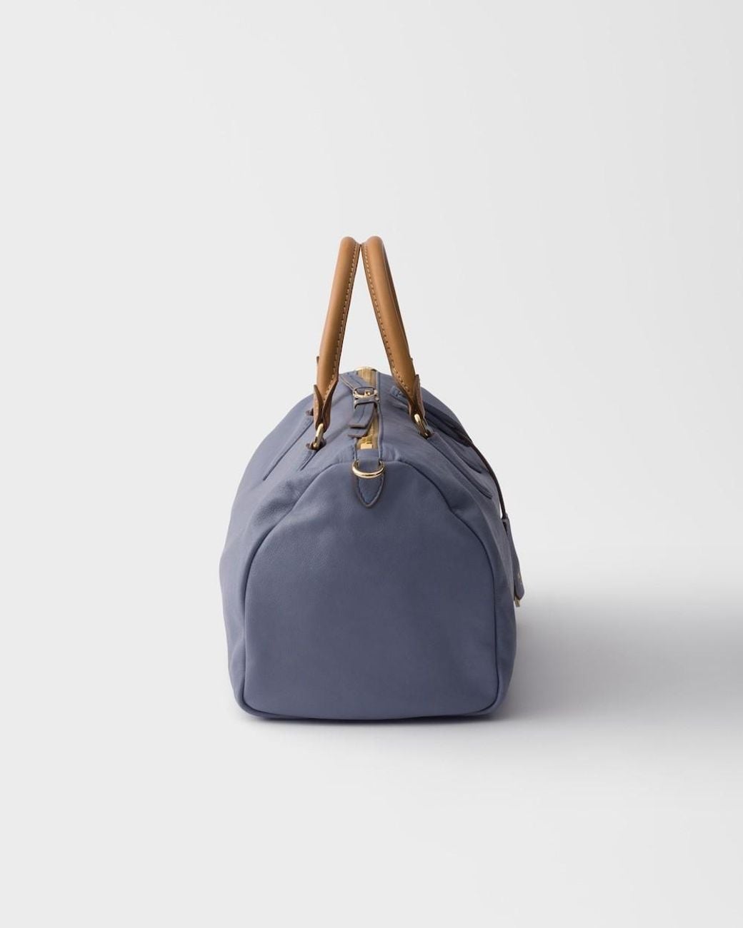 Prada Blue Evasion Large Leather Top-Handle Bag