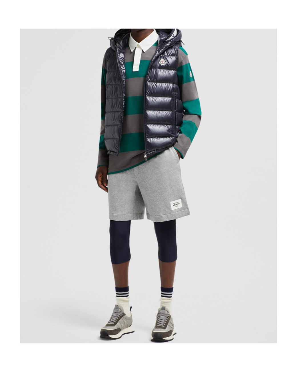 Moncler Black Barant Hooded Down Gilet for men