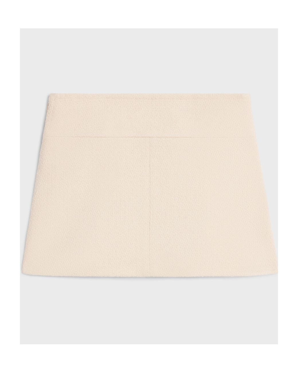 Céline Natural Trapeze Mini Skirt