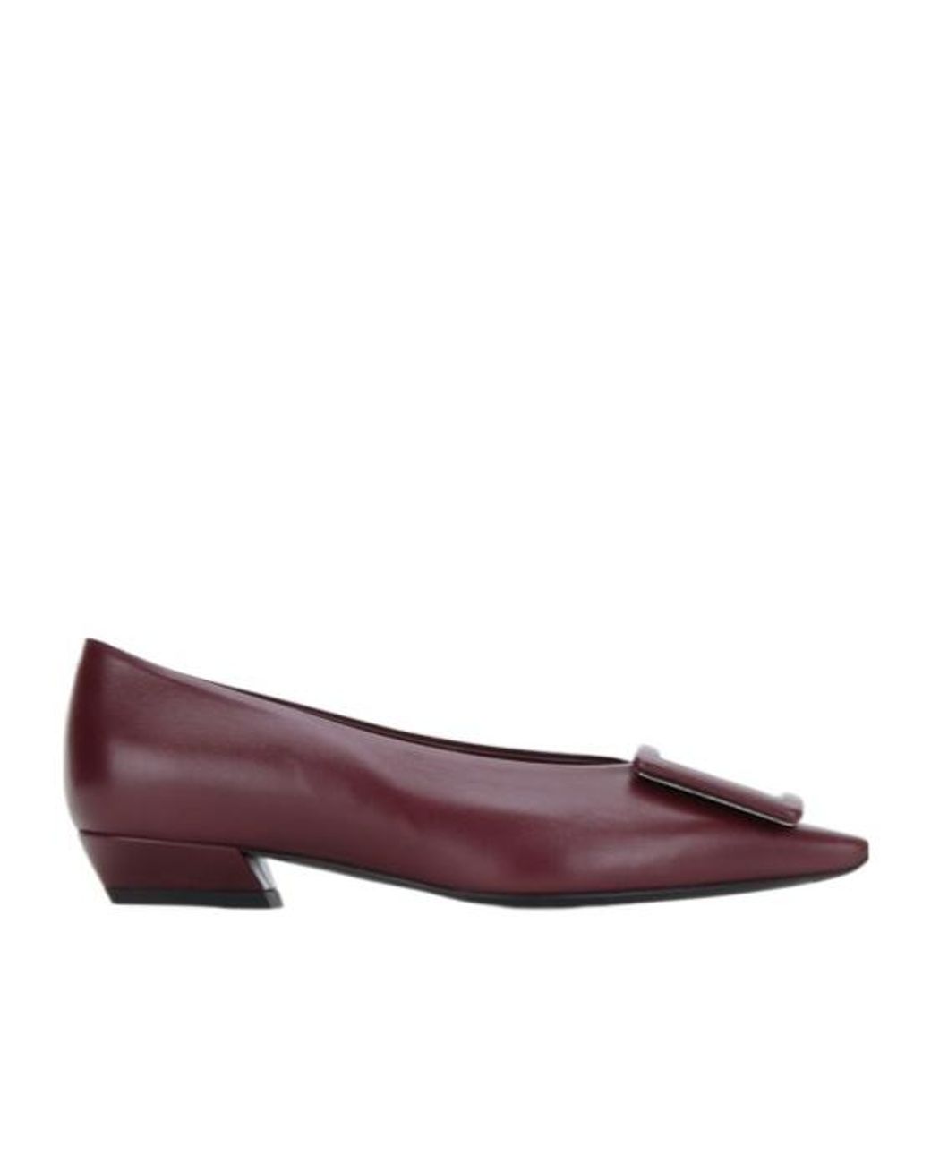 Roger Vivier Purple Pointed Flat Shoes