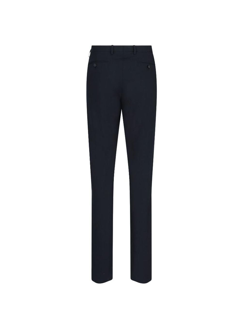Giorgio Armani Blue Straight Leg Tailored Trousers for men