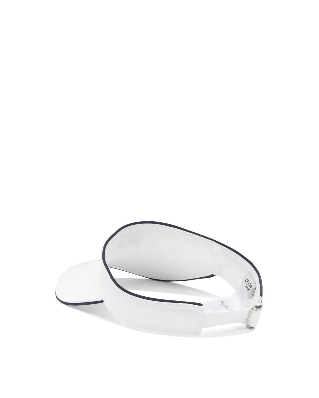 Céline White Patterned Sun Hat