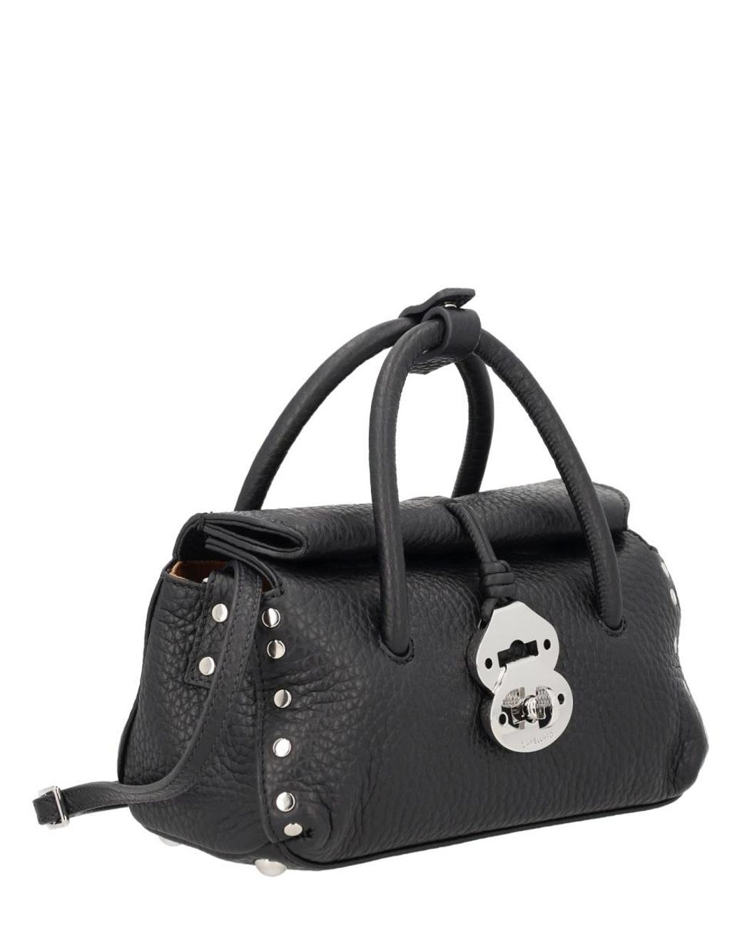 Zanellato Black Textured Mini Shoulder Bag